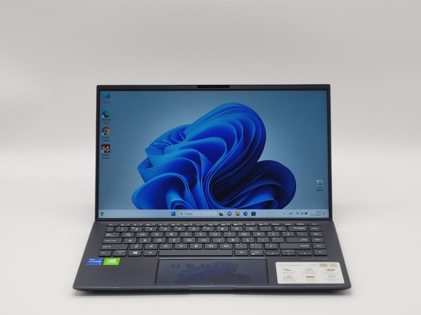 Игровой ноутбук Asus ZenBook 14 UX435E / 14&quot; (1920x1080) IPS / Intel Core i7-1165G7 (4 (8) ядра по 2.8 - 4.7 GHz) / 16 GB DDR4 / 480 GB SSD M.2 / nVidia GeForce MX450, 2 GB GDDR6, 64-bit / WebCam - 2