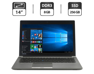 БУ Ноутбук Б-класс Toshiba Tecra Z40-A / 14&quot; (1600x900) TN / Intel Core i7-4600U (2 (4) ядра по 2.1 - 3.3 GHz) / 8 GB DDR3 / 256 GB SSD / Intel HD Graphics 4400 / WebCam / HDMI из Европы в Одессе