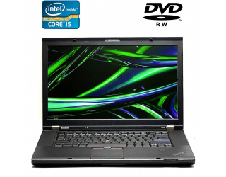 БУ Ноутбук Б-класс Lenovo ThinkPad T520 / 15.6&quot; (1600x900) TN / Intel Core i5-2410M (2 (4) ядра по 2.3 - 2.9 GHz) / 4 GB DDR3 / 320 GB HDD / Intel HD Graphics 3000 / WebCam / DVD-RW / DisplayPort из Европы в Одессе