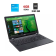 Ноутбук Б-класс Acer Aspire ES1-571 / 15.6" (1366x768) TN / Intel Core i3-5005U (2 (4) ядра по 2.0 GHz) / 4 GB DDR3 / 240 GB SSD / Intel HD Graphics 5500/ WebCam - 1