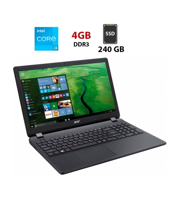 Ноутбук Б-класс Acer Aspire ES1-571 / 15.6&quot; (1366x768) TN / Intel Core i3-5005U (2 (4) ядра по 2.0 GHz) / 4 GB DDR3 / 240 GB SSD / Intel HD Graphics 5500/ WebCam - 1