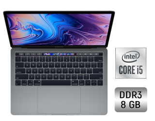 БУ Ультрабук Apple MacBook Air 13 (2019) / 13.3&quot; (2560x1600) IPS / Intel Core i5-8210Y (2 (4) ядра по 1.6 - 3.6 GHz) / 8 GB DDR3 / 128 GB SSD / Intel UHD Graphics 617 / WebCam / True Tone / Touch ID / Space Gray из Европы в Одесі