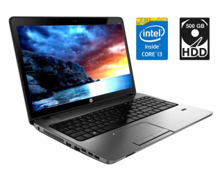 БУ Ноутбук Б-класс HP ProBook 450 G1 / 15.6&quot; (1366x768) TN / Intel Core i3-4000M (2 (4) ядра по 2.4 GHz) / 4 GB DDR3 / 500 GB HDD / Intel HD Graphics 4600 / WebCam / DVD-RW / HDMI из Европы в Одессе