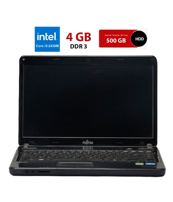 Ноутбук Б-класс Fujitsu LifeBook LH531 / 14&quot; (1366x768) TN / Intel Core i5-2430M (2 (4) ядра по 2.4 - 3.0 GHz) / 4 GB DDR3 / 500 GB HDD / Intel HD Graphics 3000 / WebCam / Без батареи - 1