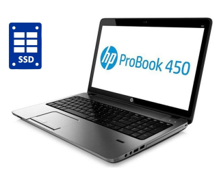 БУ Ноутбук А- класс HP ProBook 450 G2 / 15.6&quot; (1366x768) TN / Intel Core i3-4030U (2 (4) ядра по 1.9 GHz) / 8 GB DDR3 / 128 GB SSD / Intel HD Graphics 4400 / WebCam / DVD-RW / Win 10 Pro из Европы в Одессе