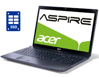 БУ Ноутбук Acer Aspire 5750 / 15.6&quot; (1366x768) TN / Intel Core i3-2310M (2 (4) ядра по 2.1 GHz) / 8 GB DDR3 / 240 GB SSD / Intel HD Graphics 3000 / WebCam / Win 10 Pro из Европы в Одессе